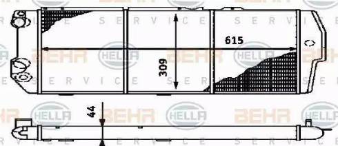 HELLA 8MK 376 714-581 - Radiatore, Raffreddamento motore www.autoricambit.com