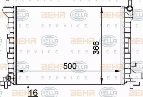 HELLA 8MK 376 714-061 - Radiatore, Raffreddamento motore www.autoricambit.com