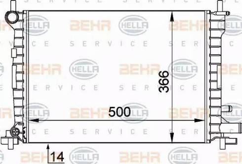 HELLA 8MK 376 715-621 - Radiatore, Raffreddamento motore www.autoricambit.com