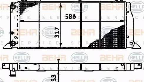 HELLA 8MK 376 715-271 - Radiatore, Raffreddamento motore www.autoricambit.com