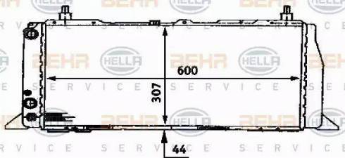 HELLA 8MK 376 716-641 - Radiatore, Raffreddamento motore www.autoricambit.com