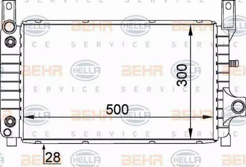 HELLA 8MK 376 716-031 - Radiatore, Raffreddamento motore www.autoricambit.com