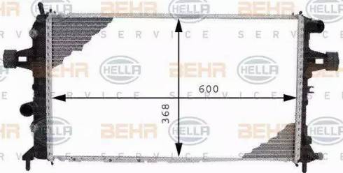 HELLA 8MK 376 710-334 - Radiatore, Raffreddamento motore www.autoricambit.com