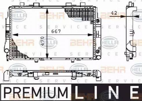 HELLA 8MK 376 711-171 - Radiatore, Raffreddamento motore www.autoricambit.com