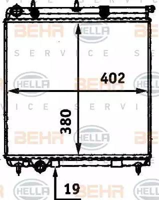 HELLA 8MK 376 718-634 - Radiatore, Raffreddamento motore www.autoricambit.com