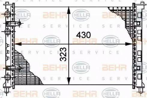 HELLA 8MK 376 712-081 - Radiatore, Raffreddamento motore www.autoricambit.com