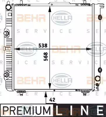 HELLA 8MK 376 712-331 - Radiatore, Raffreddamento motore www.autoricambit.com