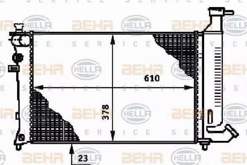 HELLA 8MK 376 717-291 - Radiatore, Raffreddamento motore www.autoricambit.com