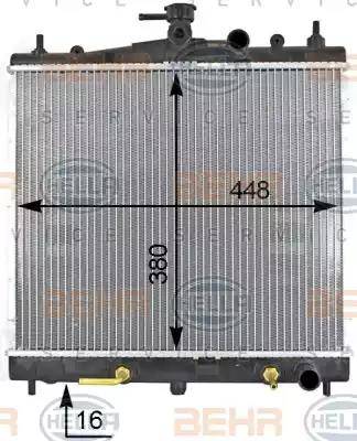 HELLA 8MK 376 787-641 - Radiatore, Raffreddamento motore www.autoricambit.com