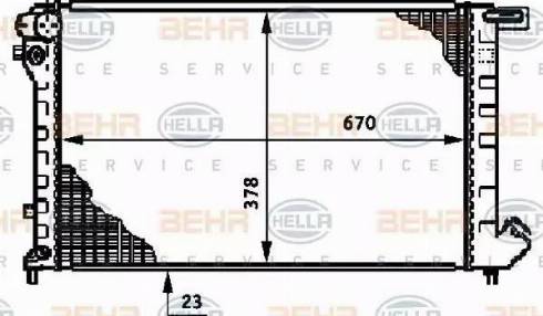 HELLA 8MK 376 720-081 - Radiatore, Raffreddamento motore www.autoricambit.com