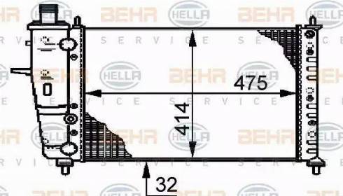 HELLA 8MK 376 720-331 - Radiatore, Raffreddamento motore www.autoricambit.com