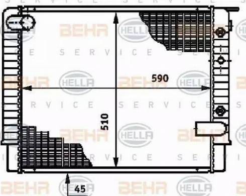 HELLA 8MK 376 720-711 - Radiatore, Raffreddamento motore www.autoricambit.com