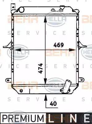 HELLA 8MK 376 722-131 - Radiatore, Raffreddamento motore www.autoricambit.com