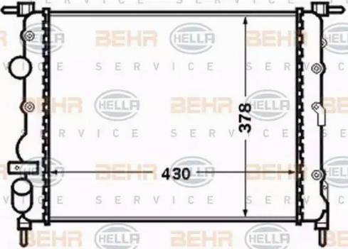 HELLA 8MK 376 771-671 - Radiatore, Raffreddamento motore www.autoricambit.com