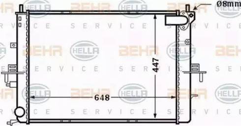 HELLA 8MK 376 772-211 - Radiatore, Raffreddamento motore www.autoricambit.com