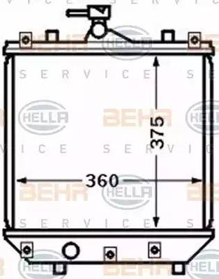 HELLA 8MK 376 772-781 - Radiatore, Raffreddamento motore www.autoricambit.com