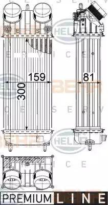 HELLA 8ML 376 822-231 - Intercooler www.autoricambit.com