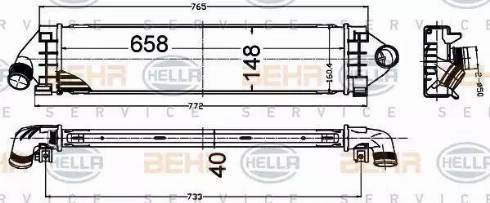 HELLA 8ML 376 791-764 - Intercooler www.autoricambit.com