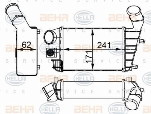 HELLA 8ML 376 746-564 - Intercooler www.autoricambit.com