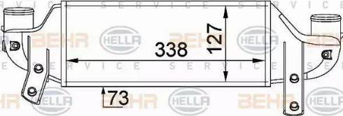 HELLA 8ML 376 746-621 - Intercooler www.autoricambit.com