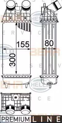 HELLA 8ML 376 746-771 - Intercooler www.autoricambit.com