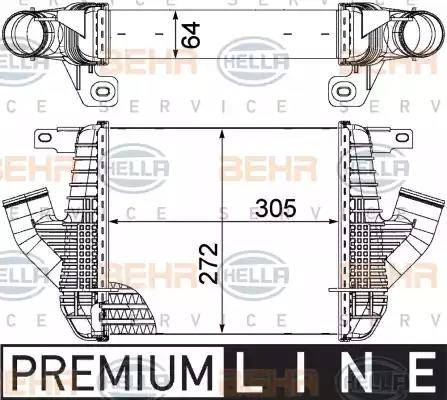 HELLA 8ML 376 751-231 - Intercooler www.autoricambit.com