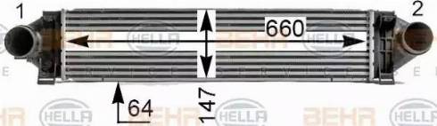 HELLA 8ML 376 700-121 - Intercooler www.autoricambit.com