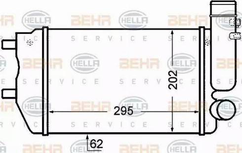 HELLA 8ML 376 727-571 - Intercooler www.autoricambit.com