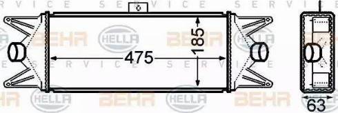 HELLA 8ML 376 776-771 - Intercooler www.autoricambit.com