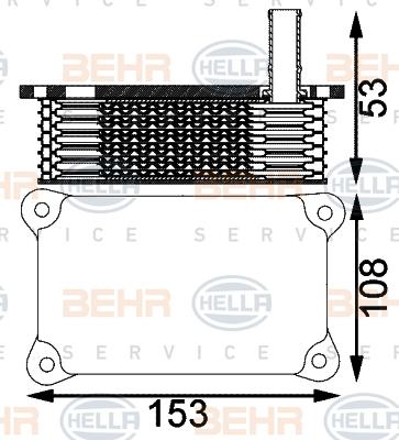 HELLA 8MO 376 797-171 - Radiatore olio, Olio motore www.autoricambit.com