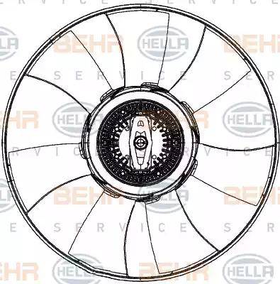 HELLA 8MV 376 906-781 - Ventola, Raffreddamento motore www.autoricambit.com