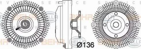 HELLA 8MV 376 757-381 - Giunto di collegamento, Ventilatore radiatore www.autoricambit.com