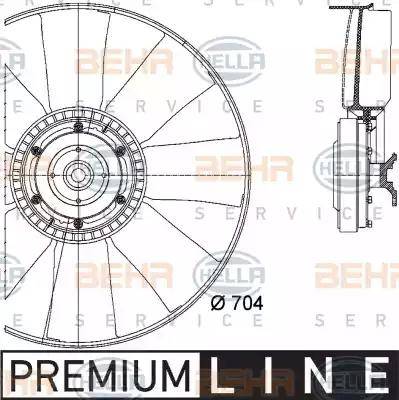 HELLA 8MV 376 727-141 - Ventola, Raffreddamento motore www.autoricambit.com