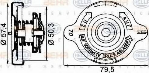 HELLA 8MY 376 742-211 - Tappo, serbatoio refrigerante www.autoricambit.com