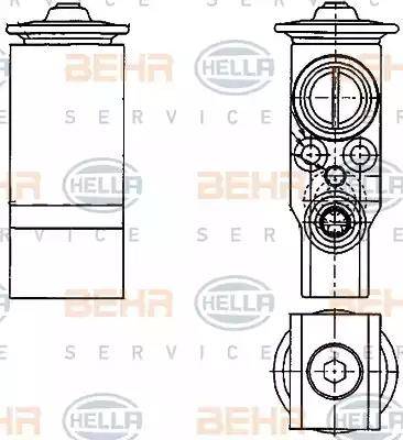 HELLA 8UW 351 239-651 - Valvola ad espansione, Climatizzatore www.autoricambit.com