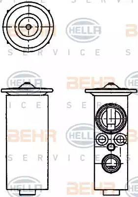 HELLA 8UW 351 234-141 - Valvola ad espansione, Climatizzatore www.autoricambit.com