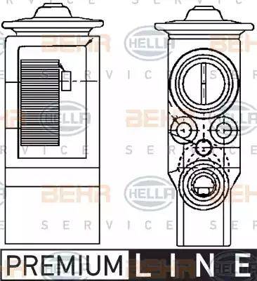 HELLA 8UW 351 234-111 - Valvola ad espansione, Climatizzatore www.autoricambit.com