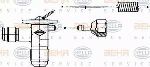 HELLA 8UW 351 235-001 - Valvola ad espansione, Climatizzatore www.autoricambit.com