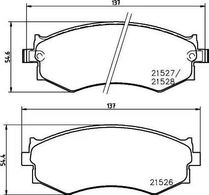 NISSAN 4,106065E+97 - Kit pastiglie freno, Freno a disco www.autoricambit.com