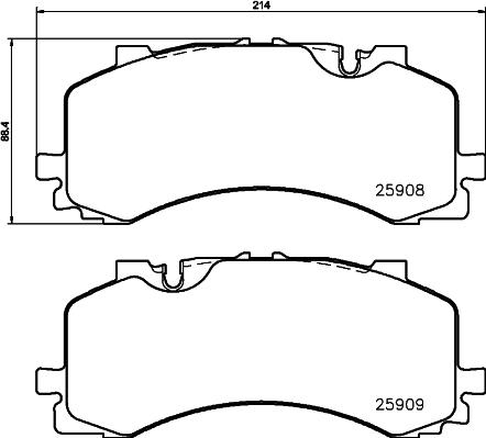 Valeo 671583 - Kit pastiglie freno, Freno a disco www.autoricambit.com