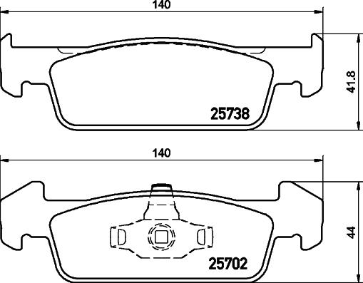 Valeo 9010968 - Kit pastiglie freno, Freno a disco www.autoricambit.com