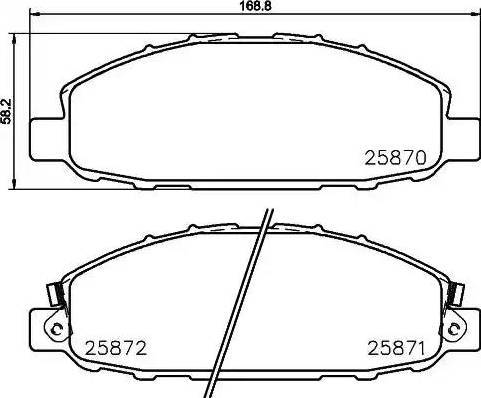 Brembo P56115 - Kit pastiglie freno, Freno a disco www.autoricambit.com