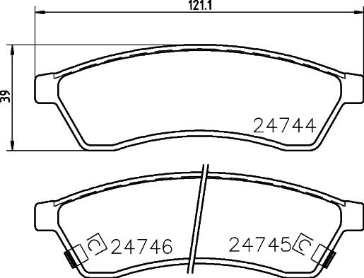 BENDIX 511061 - Kit pastiglie freno, Freno a disco www.autoricambit.com