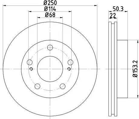 Kavo Parts BR-6753 - Discofreno www.autoricambit.com