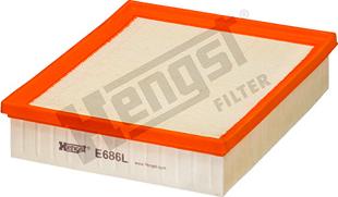 Hengst Filter E686L - Filtro aria www.autoricambit.com