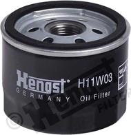 Hengst Filter H11W03 - Filtro olio www.autoricambit.com