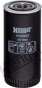 Hengst Filter H18W07 - Filtro olio www.autoricambit.com