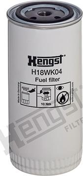 Hengst Filter H18WK04 - Filtro carburante www.autoricambit.com