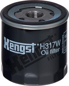 Hengst Filter H317W - Filtro olio www.autoricambit.com