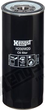 Hengst Filter H200W20 - Filtro olio www.autoricambit.com